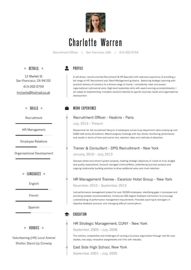 Profesjonell CV-mal Corporate